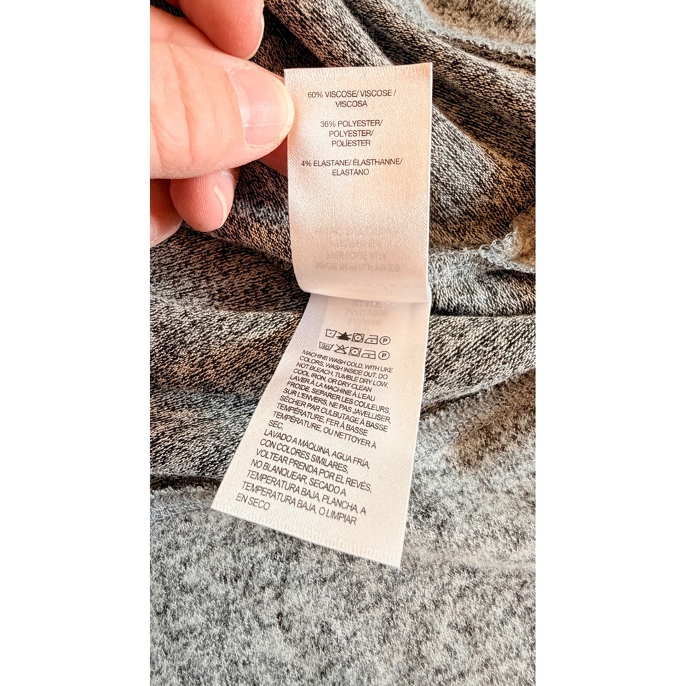 Lucky Brand Womens Heathered Grey Long Sleeve Crewneck Knit Sweater Large - Picture 7 of 10